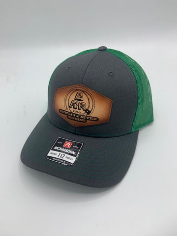 Gray & Green CRR logo Leather Patch Hat