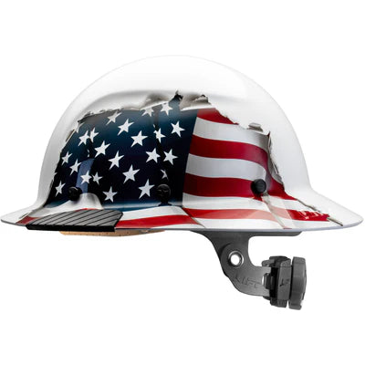 LIFT DAX American Flag Full Brim Hard Hat