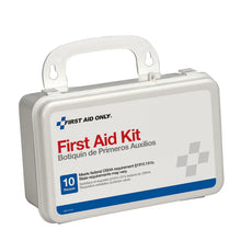 10 Person ANSI Plus First Aid Kit, Weatherproof Plastic Case, Wall Mount
