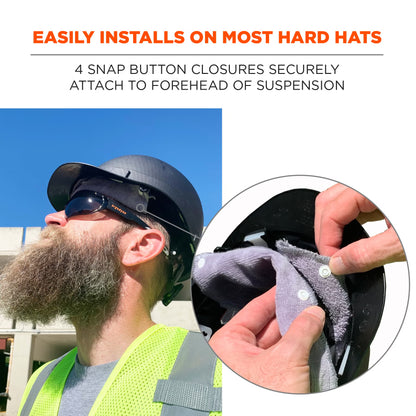 Ergodyne Hard Hat Sweatband Liner Terry Cloth Chill-Its 6609