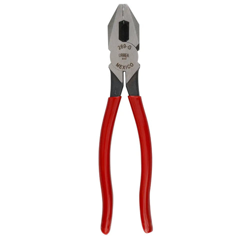 URREA Electrician Pliers 9-5/16" Side Cut Rubber Grip