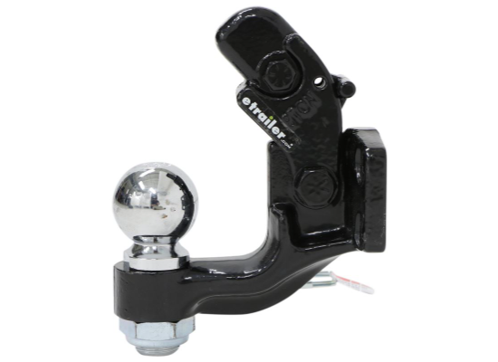 Curt Pintle Hook with 2" Hitch Ball - Bolt On - 10,000 lbs/16,000 lbs