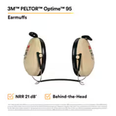 3M Peltor Optime 98 Hard Hat Attachment Earmuff Or Behind The Head Style