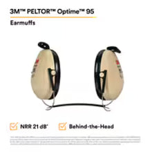 3M Peltor Optime 98 Hard Hat Attachment Earmuff Or Behind The Head Style