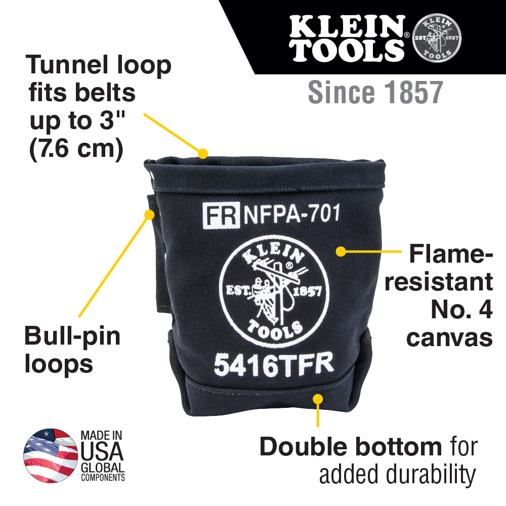 KLEIN NO. 4 CANVAS TOOL BAG FLAME RESISTANT