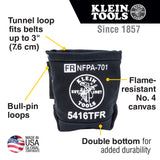 KLEIN NO. 4 CANVAS TOOL BAG FLAME RESISTANT