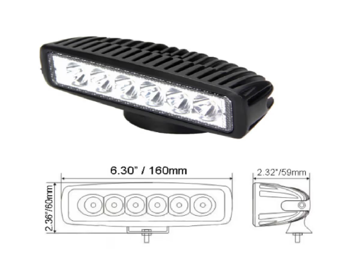 Alt Enterprises Oval LED Work Light Spot or Flood WellStar