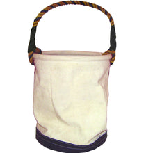 BON CANVAS TOOL BUCKET WITH LEATHER BOTTOM