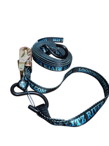 1"X15' Heavy Duty Ratchet Tie Down Strap With S-Hook & Soft Loop