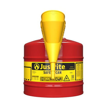 Justrite Galvanized Steel 5 Gallon Gas Fuel Can Type I or Type II