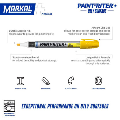 Markal PAINT-RITER+ Oily Surface Liquid Paint Marker Pen