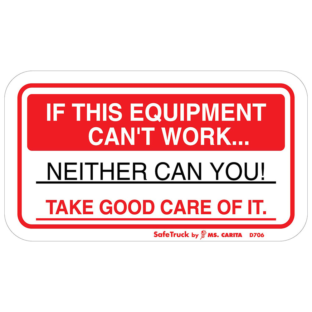 Truck Vinyl Warning Decal Stickers SafeTruck by Ms. Carita