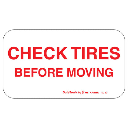 Truck Vinyl Warning Decal Stickers SafeTruck by Ms. Carita