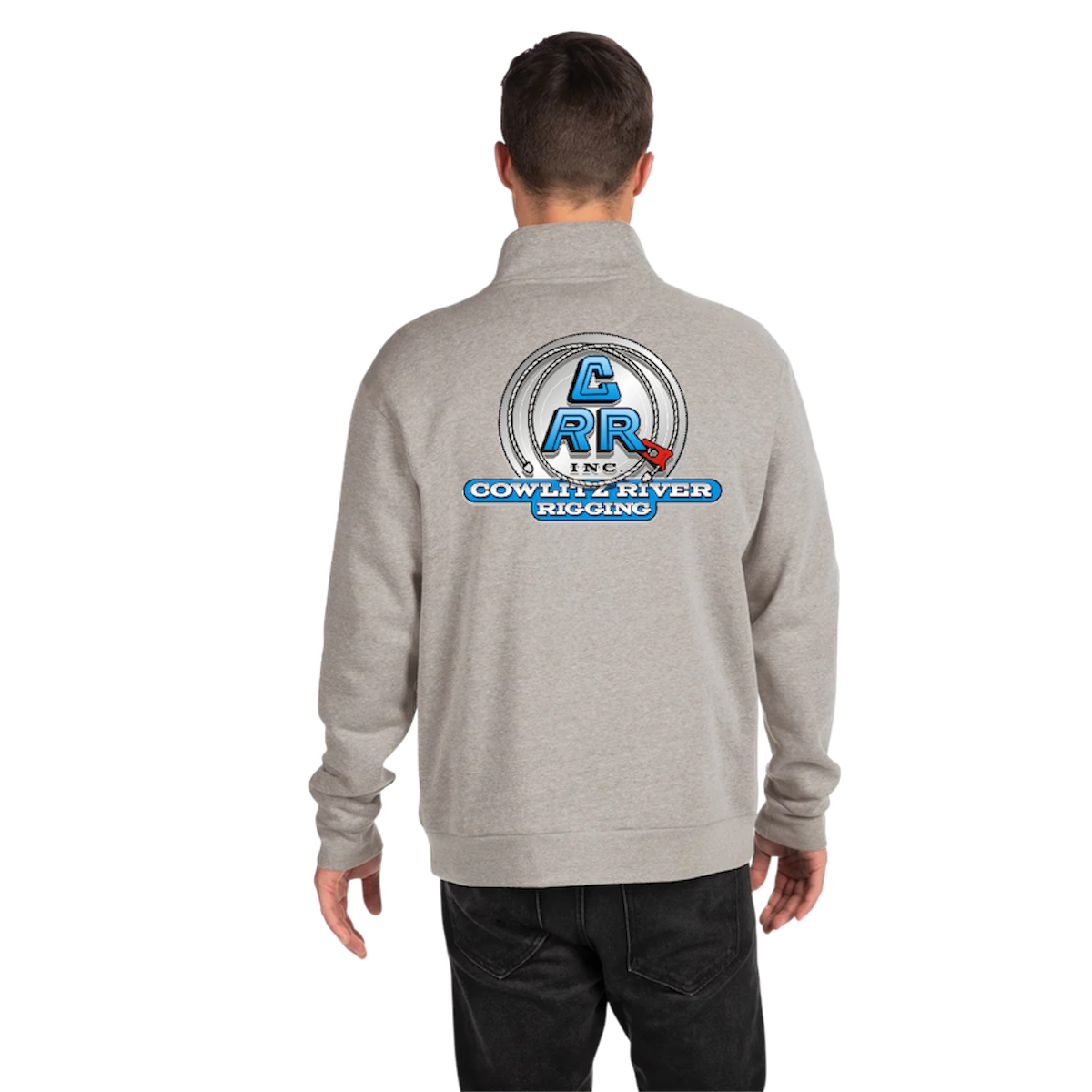 Cowlitz River Rigging logo 1/4 zip Sweatshirt