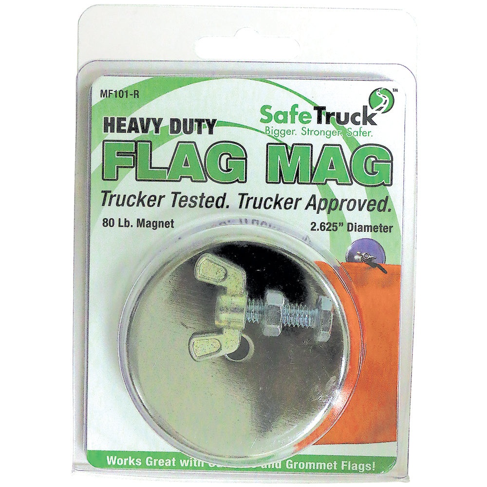 MAGNETIC FLAG HOLDER FOR OVERSIZE LOAD CAUTION FLAGGING 120 or 80 lbs