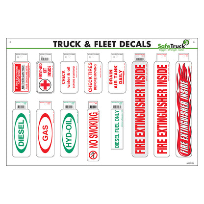 Truck Vinyl Warning Decal Stickers SafeTruck by Ms. Carita