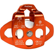 ProClimb Large Aluminum Twin Sheave Rope Pulley
