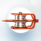 ProClimb Large Aluminum Twin Sheave Rope Pulley