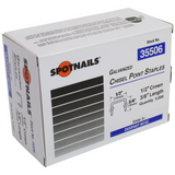 Spotnails 1/2" Crown Galvanized Chisel Point Staples