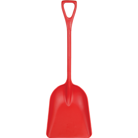 Hygienic Square Point Shovel, Polypropylene Blade Plastic Scoop