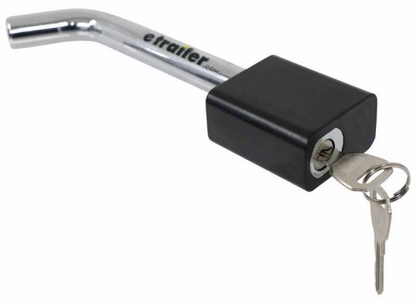 Flint Hill Goods Locking Hitch Pin for 2" and 2-1/2" Hitches - 3-1/2" - Chrome