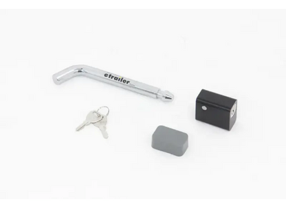 Flint Hill Goods Locking Hitch Pin for 2" and 2-1/2" Hitches - 3-1/2" - Chrome