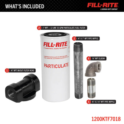 FILL-RITE Filter with 3/4" Filter Head Kit