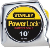 Stanley 10 ft PowerLock Pocket Tape Measure (with Diameter Scale)