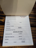 CRR LOG TRUCK LOAD RECIEPT TICKET BOOK