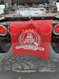 18″ RED MESH FLAG ON WIRE W/LOOP CRR LOGO