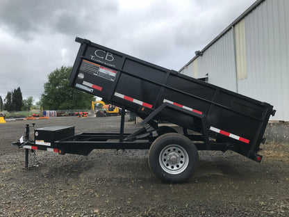 C&B LITTLE DUMP TRAILER SINGLE AXLE