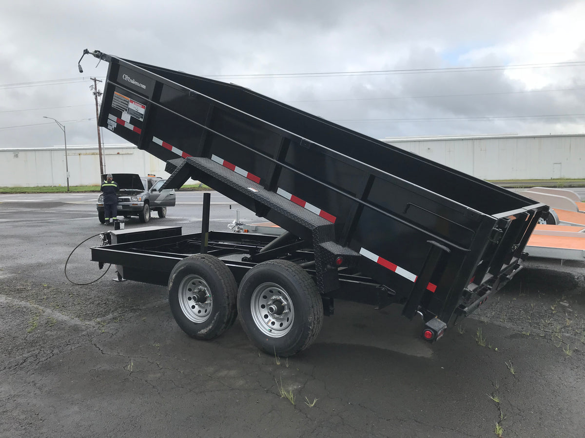 C&B DUMP TRAILERS SCISSOR LIFT DUAL AXLE