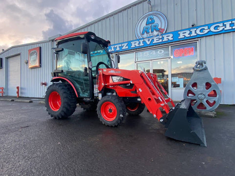 CK4020 SE HST with CAB Kioti Tractor and KL4030 Loader