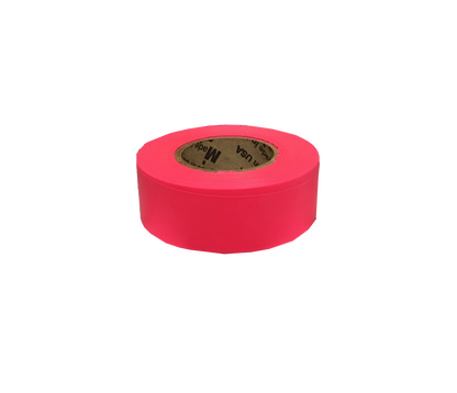 Mutual Industries Solid Color Flagging Tape Ultra Glo Fluorescent