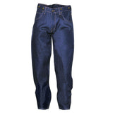 Prison Blues Rigid Work Jeans With Suspender Button