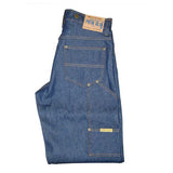 Prison Blues Rigid Work Jeans with Suspender Button
