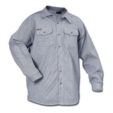 Prison Blues Long Sleeve Button-Front Hickory Work Shirts