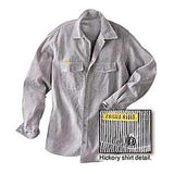 Prison Blues Long Sleeve Button-front Hickory Work Shirts