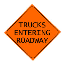 Sign - Trucks Entering Roadway